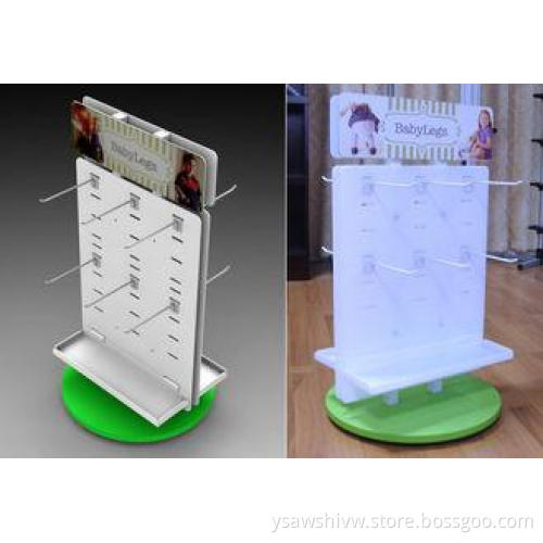 Table Rotary Supermarket Shop Display Stands Racks For Pend